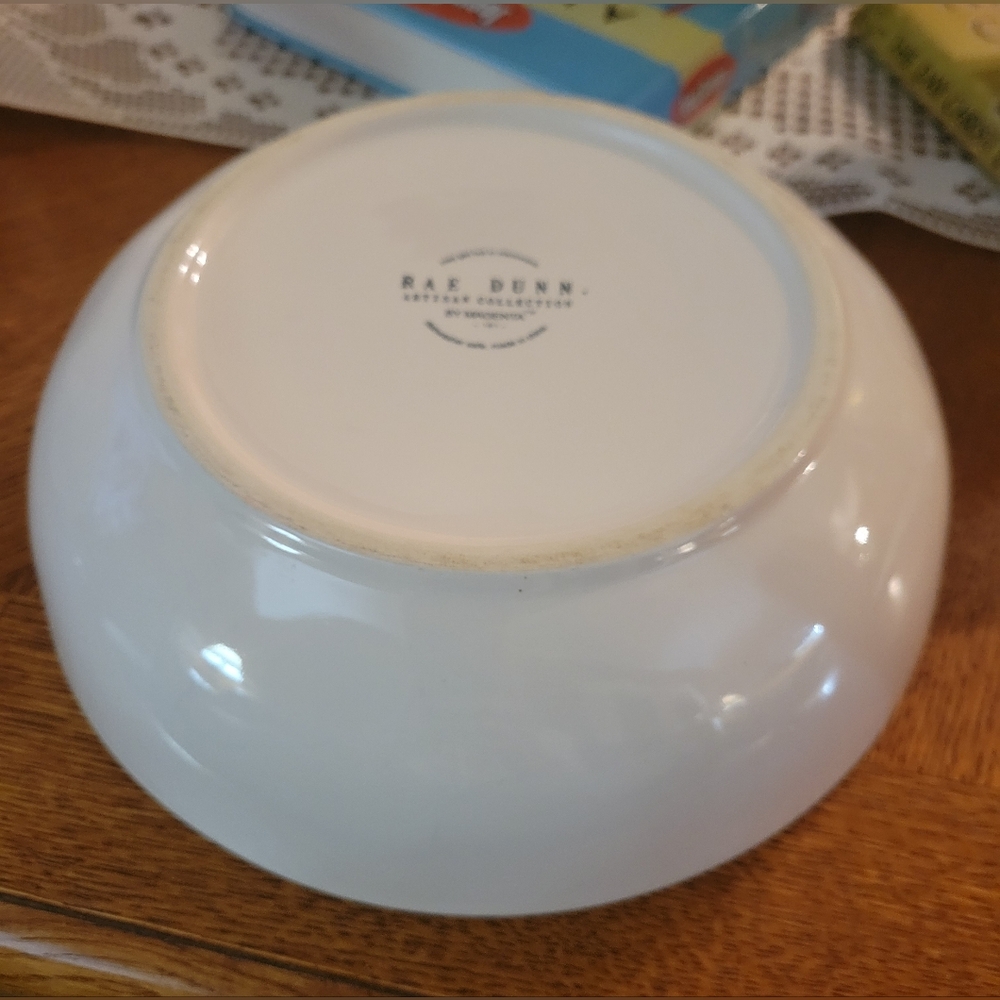 Rae Dunn Bon Appétit White Bowl - Picture 2 of 2